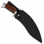 Gil Hibben Kukri Fighter Knife mit polierter Edelstahlklinge und Lederscheide