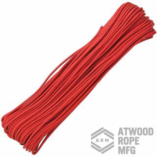 Atwood Rope MFG - Tactical Paracord-Schnur in rot, 4-Kern, 2,4 mm, 30,5 m