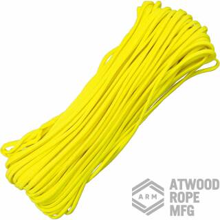 Atwood Rope MFG - Paracord-Schnur in gelb mit 7-Kern, 4 mm, 30,48 m