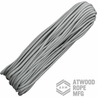 Atwood Rope MFG - Paracord-Schnur in grau mit 7-Kern, 4 mm, 30,48 m