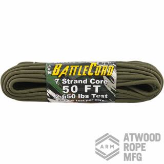 Atwood Rope MFG - ARM BattleCord Paracord-Schnur, OD green, 15,24 Meter, 6 mm