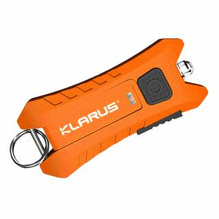 Klarus MI2 LED-Schlüsselbundlampe, 40 Lumen mit eingebautem Akku, orange