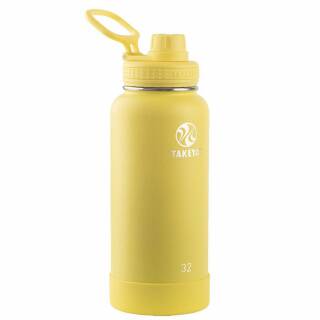 Takeya Actives Trinkflasche aus 18/8 Edelstahl, vakuum-isoliert, 950ml, canary