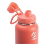 Takeya Actives Trinkflasche aus 18/8 Edelstahl, vakuum-isoliert, 950ml, coral