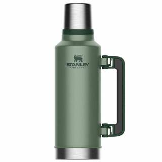 Stanley Classic Vakuum Flasche XXL, 2300 ml, 18/8 Edelstahl, Hammerschlag grün