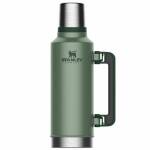 Stanley Classic Vakuum Flasche XXL, 2300 ml, 18/8 Edelstahl, Hammerschlag grün