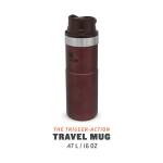 Stanley Classic The Trigger-Action Travel Mug, 470 ml, 18/8 Edelstahl, Wine