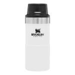 Stanley Trigger-Action Travel Mug, 18/8 Edelstahl, 12oz (350 ml), polar white