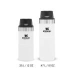 Stanley Trigger-Action Travel Mug, 18/8 Edelstahl, 12oz (350 ml), polar white