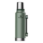 Stanley Classic Legendary Vakuum Flasche 1,4 L, 18/8 Edelstahl, Hammerschlaggrün