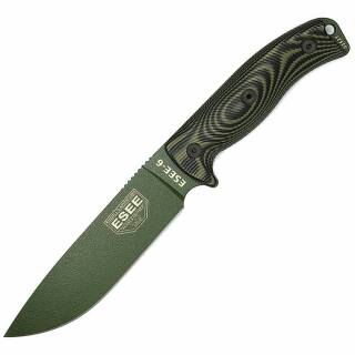 ESEE Model 6 Messer mit 1095HC Klinge und 3D Griff aus G10 in schwarz/olive