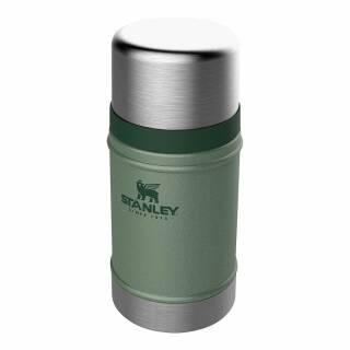 Stanley Classic Food Container mit 700 ml aus 18/8 Edelstahl, Hammerschlag grün