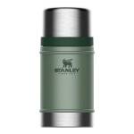 Stanley Classic Food Container mit 700 ml aus 18/8 Edelstahl, Hammerschlag grün