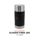 Stanley Classic Food Container mit 700 ml aus 18/8 Edelstahl, matt schwarz