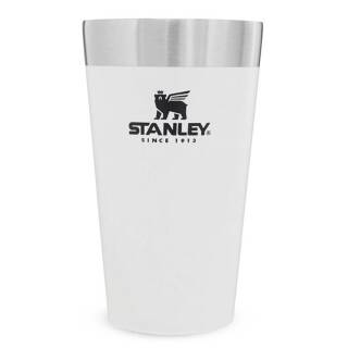 Stanley Adventures Vakuum Beer Pint Trinkbecher 0,47L, Edelstahl, Polar-wei