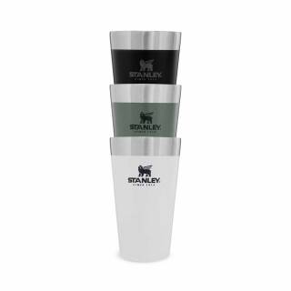 Stanley Adventures Vakuum Beer Pint Trinkbecher 0,47L, Edelstahl, Polar-wei