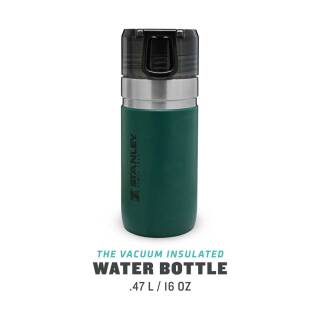 Stanley Go Series Water Bottle,Vakuumisolierte Trinkflasche 473 ml, grün