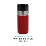 Stanley Go Series Water Bottle,Vakuumisolierte Trinkflasche 473 ml, rot