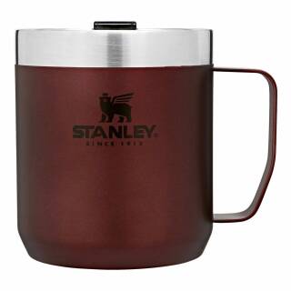 Stanley The Legendary Camp Mug Edelstahl-Isolierbecher in rot mit Deckel, 0,35L