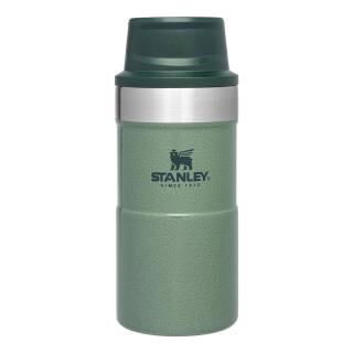 Stanley Trigger-Action Travel Mug, 250 ml, 18/8 Edelstahl, Hammerschlag grün