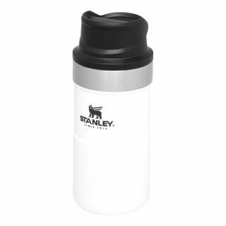 Stanley Trigger-Action Travel Mug, 250 ml, 18/8 Edelstahl, Polar-weiß