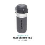 Stanley Quick Flip Water Bottle, Flasche mit 470 ml, vakuumisoliert, dunkelgrau