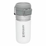 Stanley Quick Flip Water Bottle, Flasche mit 470 ml, vakuumisoliert, weiß