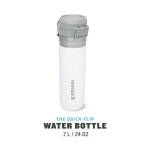 Stanley Quick Flip Water Bottle, Flasche mit 700 ml, vakuumisoliert, weiß
