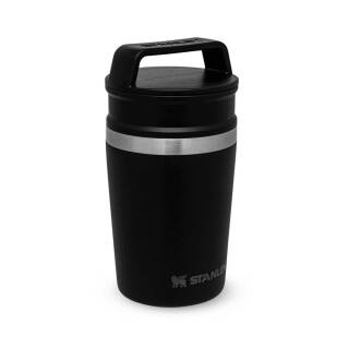 Stanley Shortstack Travel Mug mit Griff, 18/8 Edelstahl, 236 ml, matt schwarz