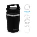 Stanley Shortstack Travel Mug mit Griff, 18/8 Edelstahl, 236 ml, matt schwarz