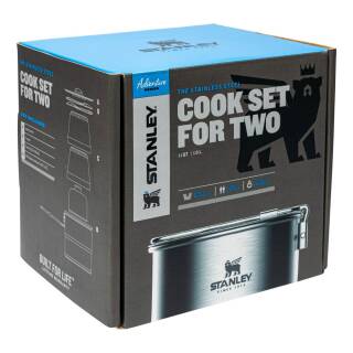 Stanley Cook Set For Two Kochset mit 1 Liter und Zubehr, 18/8 Edelstahl