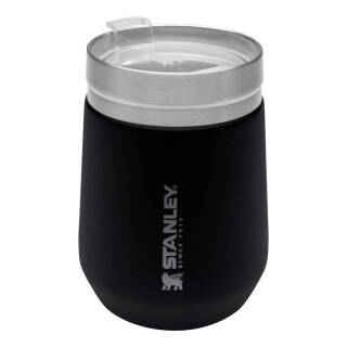 Stanley Go Everyday Tumbler, Trinkbecher mit Deckel, 290 ml, mattschwarz