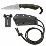 CRKT Folts S.P.E.W. Neck Knife, G-10 Griff, Kydexscheide, Gürtelhalterung