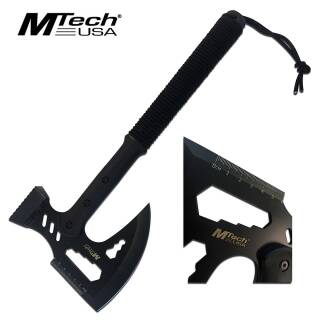 MTech 17.5, Axt mit schwarzer Schnur, Edelstahl, Nylonscheide, MT-AXE14