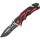 MTech Rettungsmesser mit Firefighter Logo, A/O Edelstahlklinge und Alugriffschalen