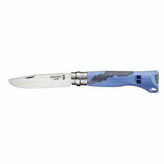 Opinel No 7 Outdoor Junior - Kindermesser mit 7,5 cm Klinge aus Sandvik, blau