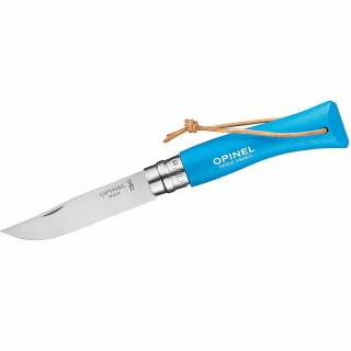 Opinel No 7 Colorama Sport - Taschenmesser mit 7,7 cm Klinge + blauen Holzgriff