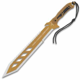 United Cutlery U.S.M.C. Desert OPS Sawback Machete mit Nylonscheide, UC3377