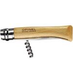 Opinel No 10 - Taschenmesser mit Korkenzieher, 9,9 cm Klinge, Buchenholzgriff