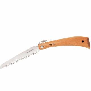 Opinel No 18 - Klappsäge mit 20 cm Carbonstahl Sägeblatt und Buchenholzgriff