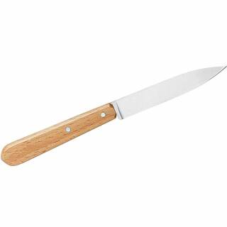 Opinel No 112 Essentiels - Schlmesser, 9,6 cm rostfreie Klinge, Buchenholzgriff