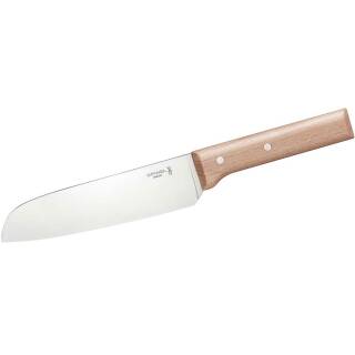 Opinel No 119 Parallele -  Santoku mit 17 cm Klinge, robuster Buchenholzgriff