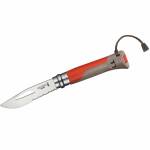 Opinel Outdoor No 8 rot, 8,2 cm Klinge aus 12C27 Stahl...