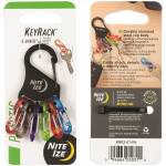 Nite Ize KeyRack S-Biner Schlüsselkarabiner mit 6 farbigen S-Biner, KRK2-01-R6