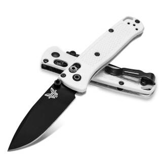 Benchmade 533BK-1 Mini Bugout mit schwarzer, 7,2 cm CPM-S30V Klinge, weiß