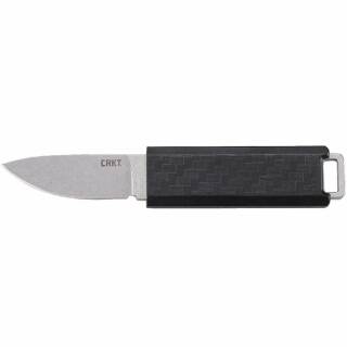 CRKT Scribe Neck Knife, 4,4 cm Edelstahlklinge mit Stonewash Finish, Taschenclip