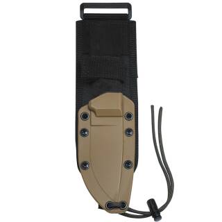 ESEE Model 3, Messer mit 1095HC Klinge, grauer Micarta Griff, Scheide + MOLLE