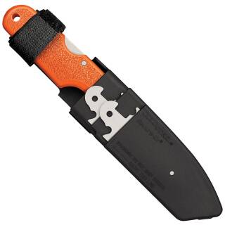 Cold Steel Click-N-Cut Messer mit 3 Wechselklingen, ABS Griff, orange