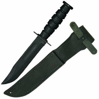 Ontario Marine Combat Messer 498, 1095 Carbonklinge, Ledergriff, 30 cm, ON498