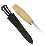 Morakniv Wood Carving 120, Kerbschnitzmesser mit Carbonstahlklinge, 14028